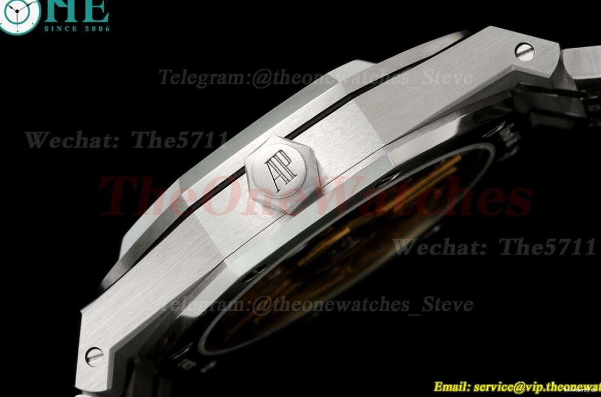 TKF Royal A4302 41mm Clone Super SS Black Dial 15500 Oak SS 0322